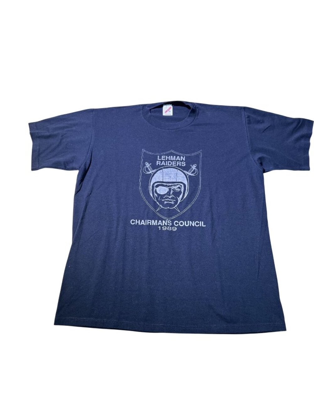 Vintage 1989 Lehman Raiders Chairman’s Council Graphic T Shirt USA Made‎ XL